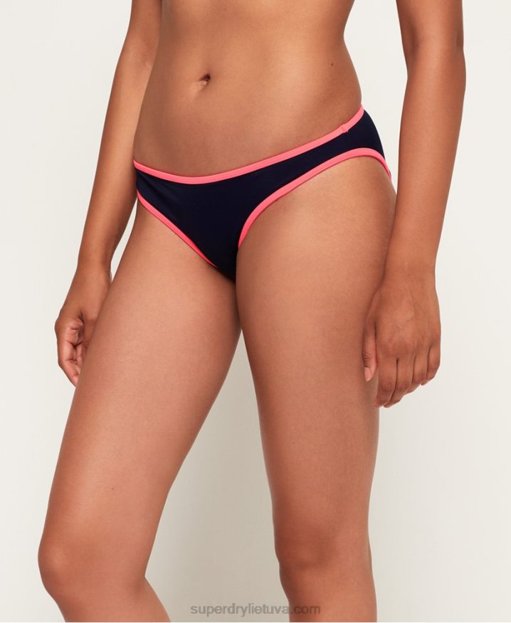 Superdry 90s Summer Halter Bikini Bottoms Navy Women