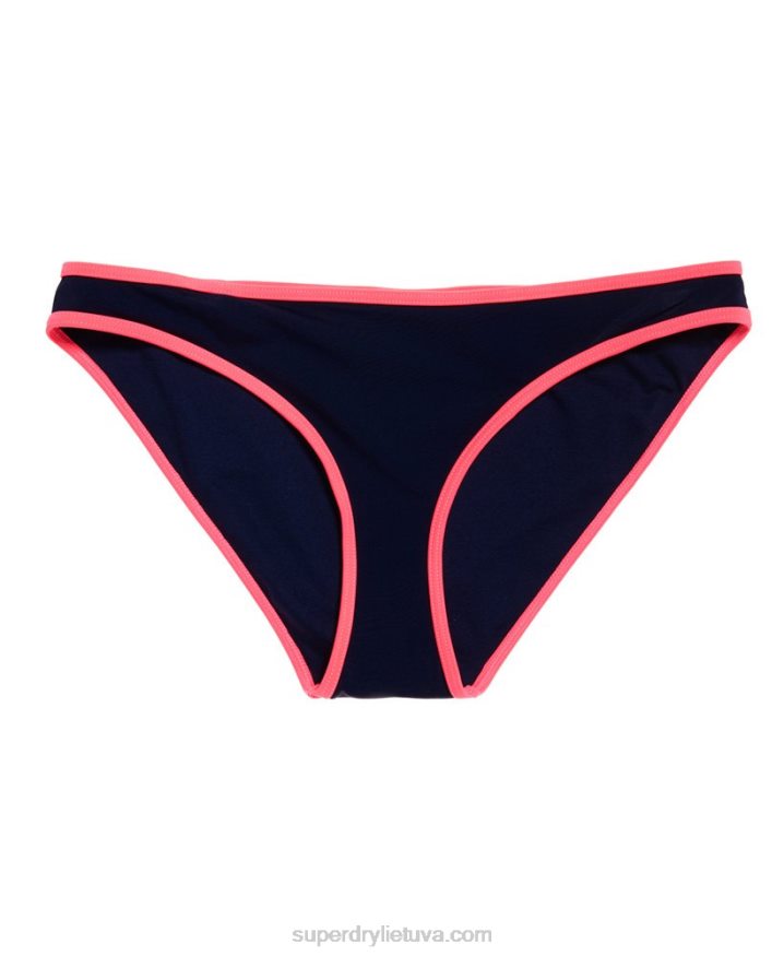 Superdry 90\s Summer Halter Bikini Bottoms Navy Women