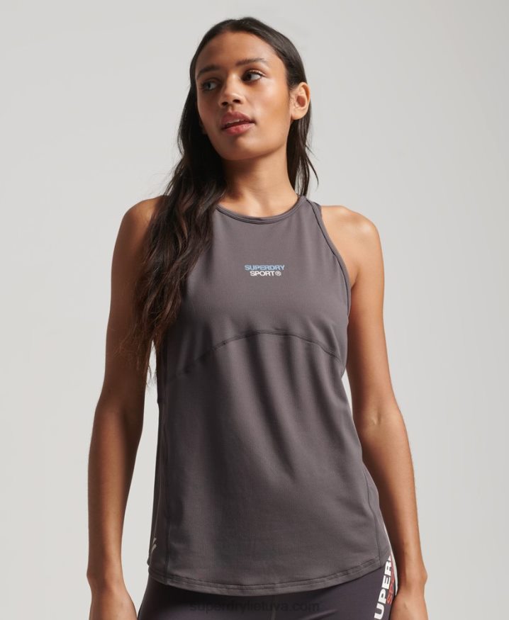 Superdry Active Vest Grey Women