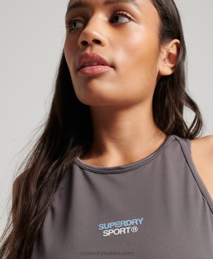 Superdry Active Vest Grey Women