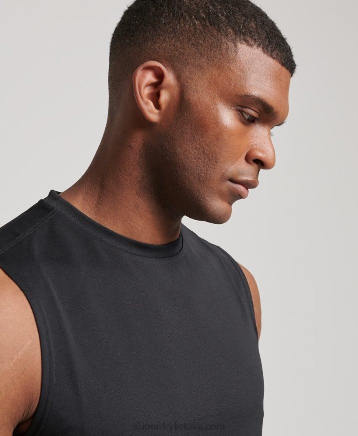 Superdry Active Vest Top Black Men