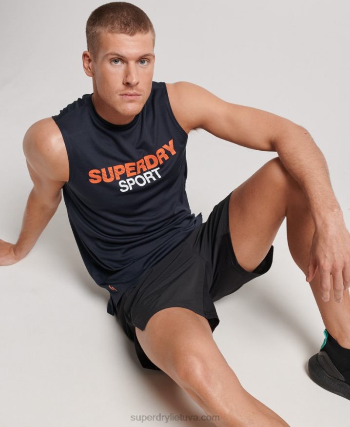 Superdry Active Vest Top Navy Men