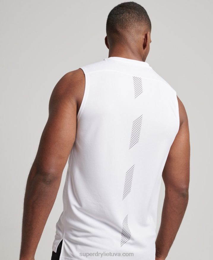 Superdry Active Vest Top White Men