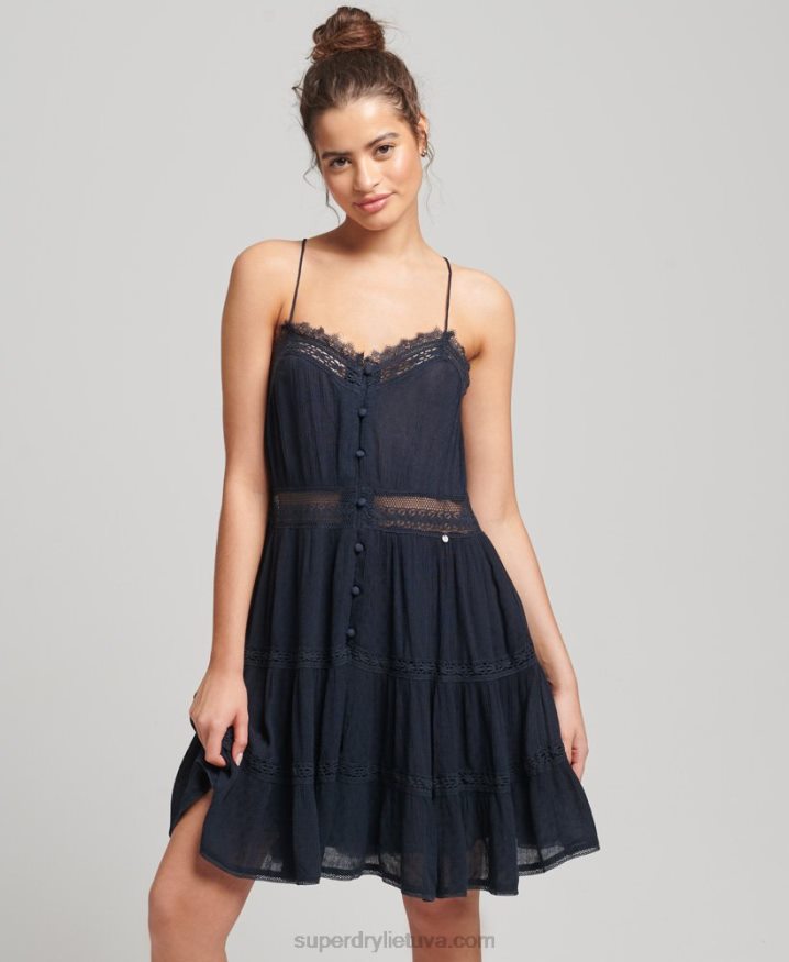 Superdry Alana Cami Dress Navy Women