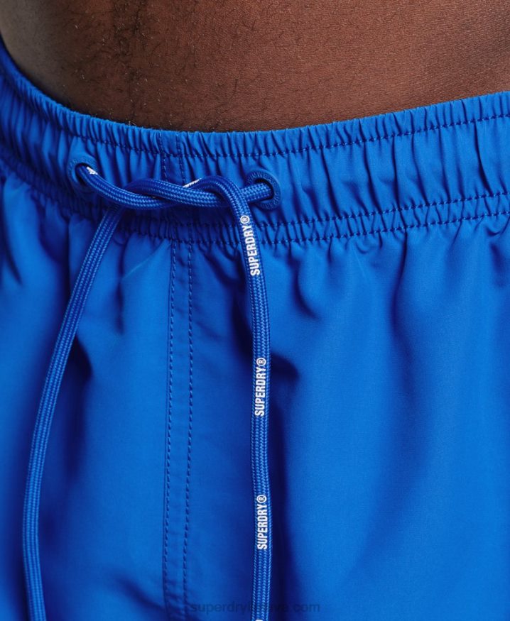 Superdry Applique 19 inch Recycled Swim Shorts Blue Men