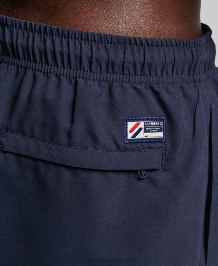 Superdry Applique 19 inch Recycled Swim Shorts Navy Men