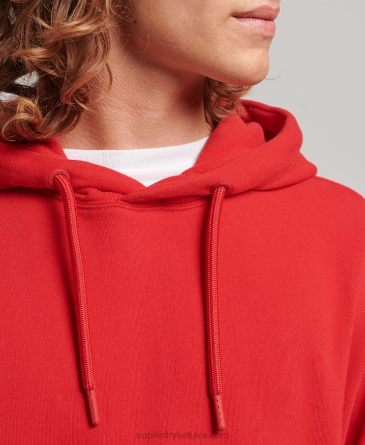 Superdry Applique Hoodie Red Men