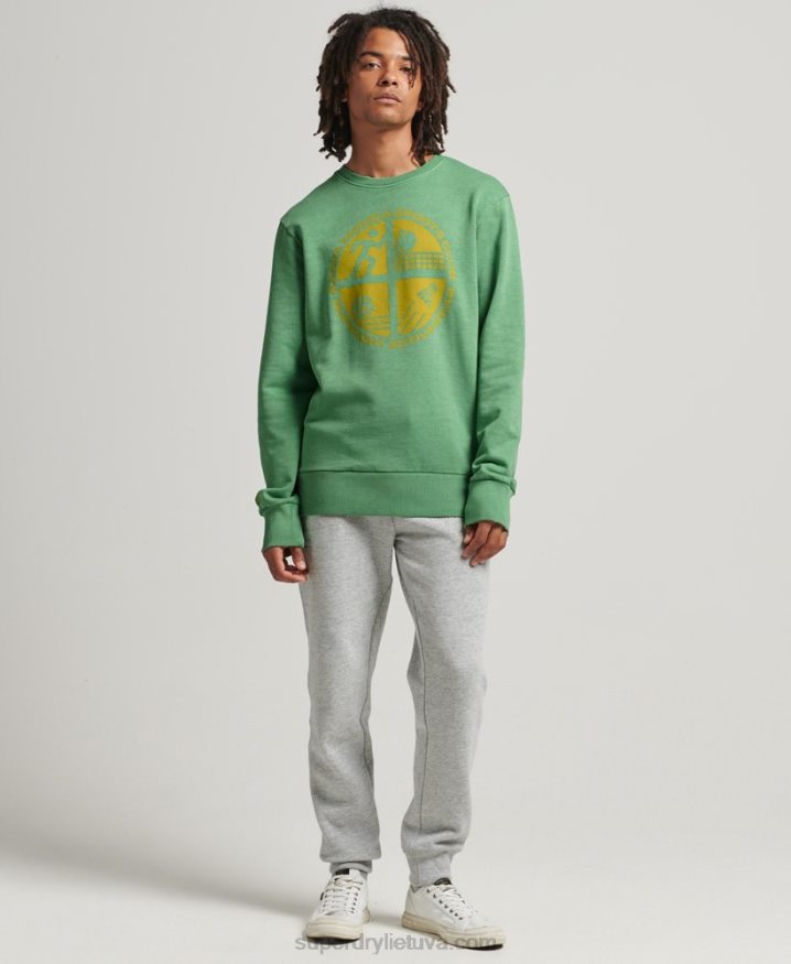 Superdry Athletic Club Crew Sweatshirt Green Men