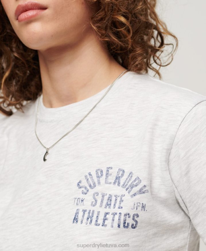 Superdry Athletic Essential Slub 90s T-Shirt Grey Women