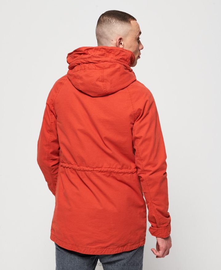 Superdry Aviator Rookie Parka Jacket Orange Men