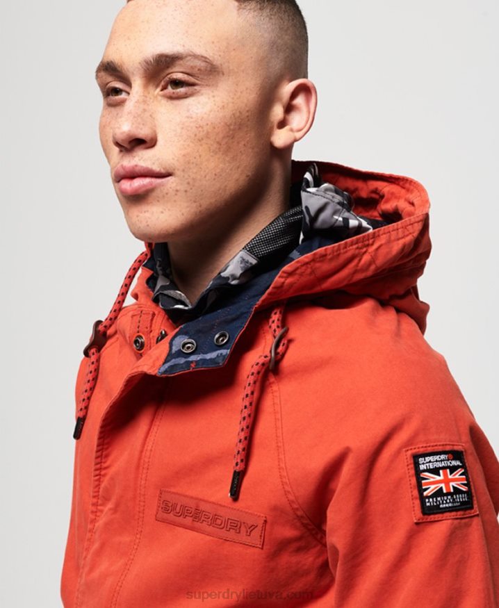 Superdry Aviator Rookie Parka Jacket Orange Men