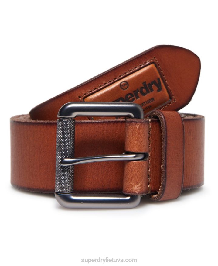 Superdry Badgeman Belt Tan Men