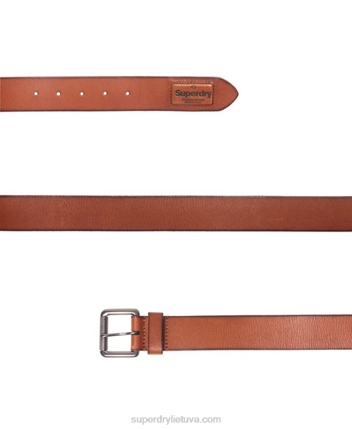 Superdry Badgeman Belt Tan Men