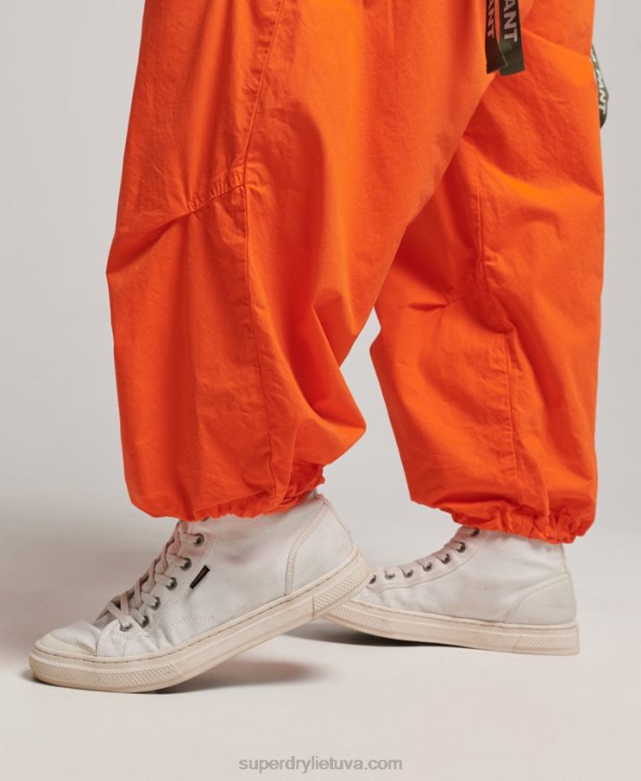 Superdry Baggy Parachute Pants Orange Women