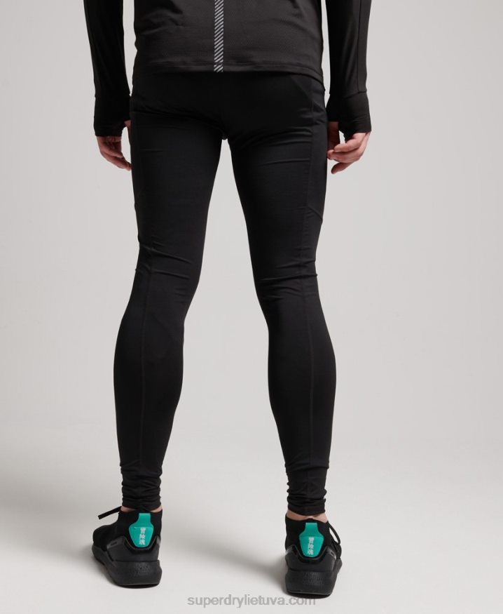 Superdry Base Layer Leggings Black Men