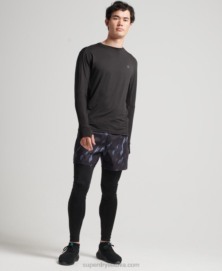 Superdry Base Layer Leggings Black Men