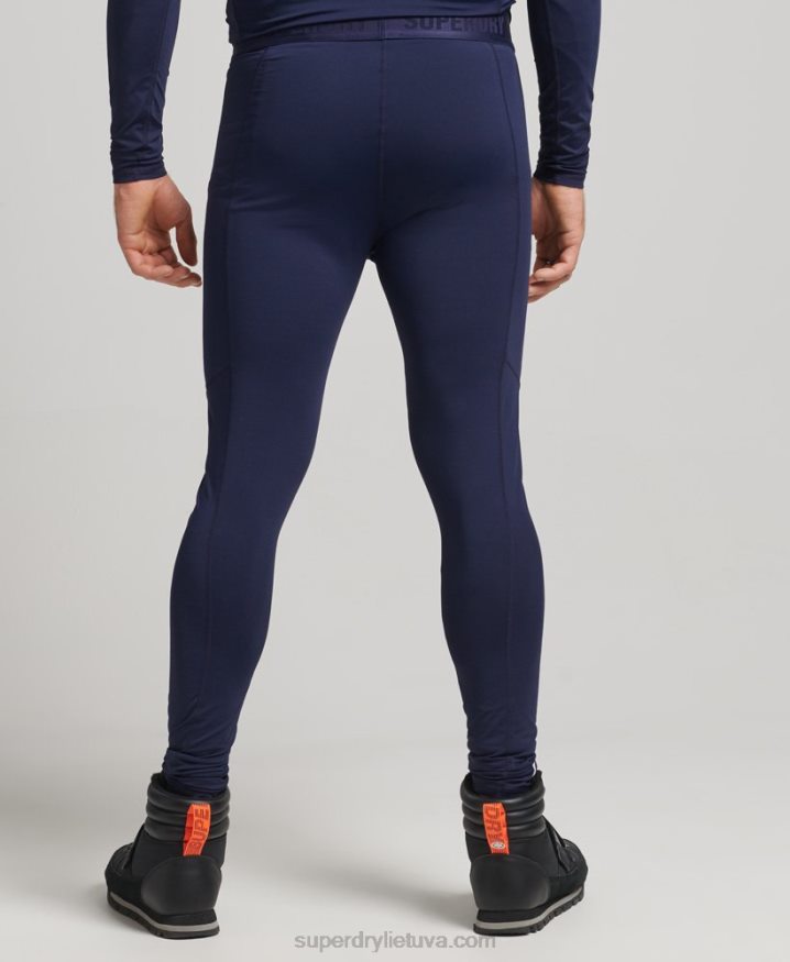 Superdry Base Layer Leggings Navy Men