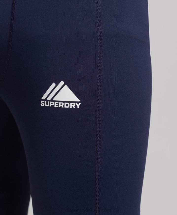 Superdry Base Layer Leggings Navy Men