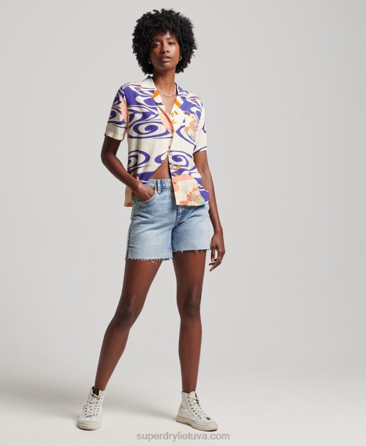 Superdry Beach Resort Shirt Blue Women