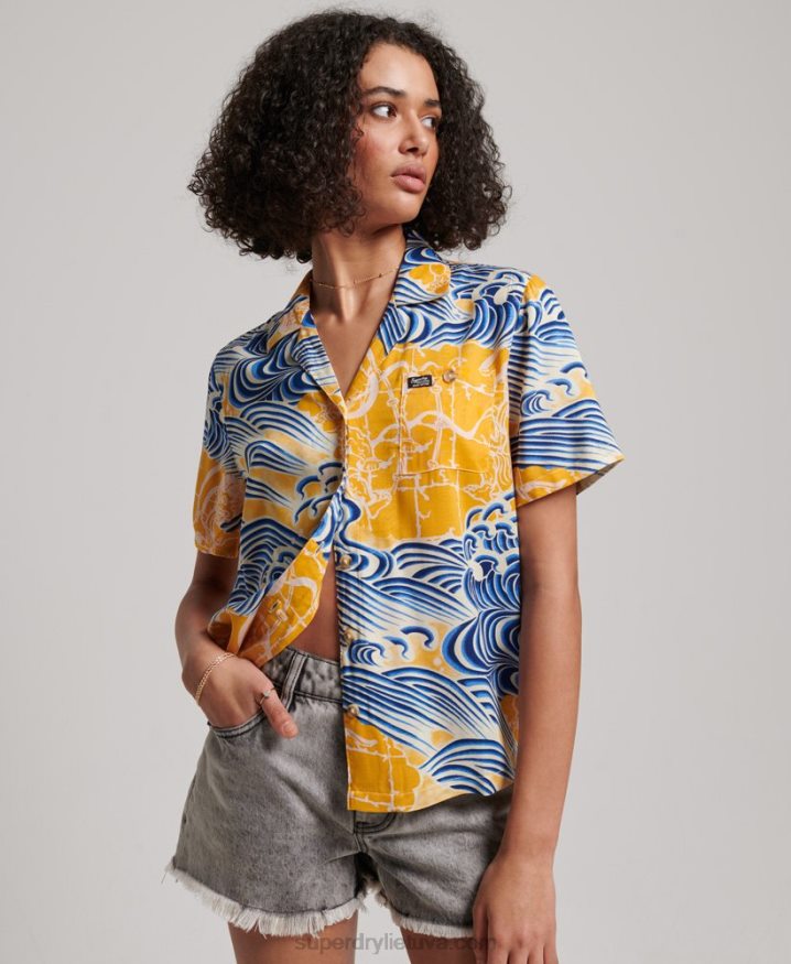 Superdry Beach Resort Shirt Gold Women