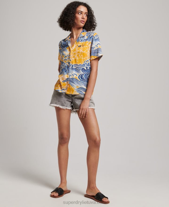 Superdry Beach Resort Shirt Gold Women