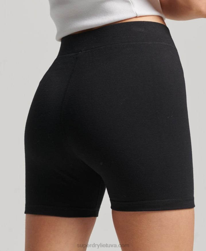 Superdry CODE Core Sport Cycle Shorts Black Women