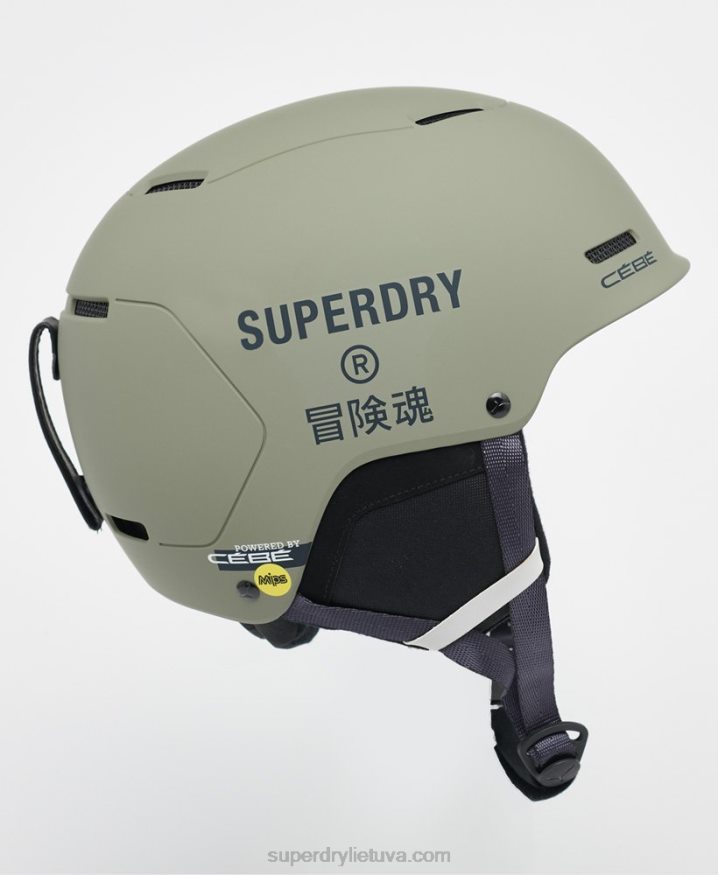 Superdry Cebe Pow MIPS Helmet Green Men