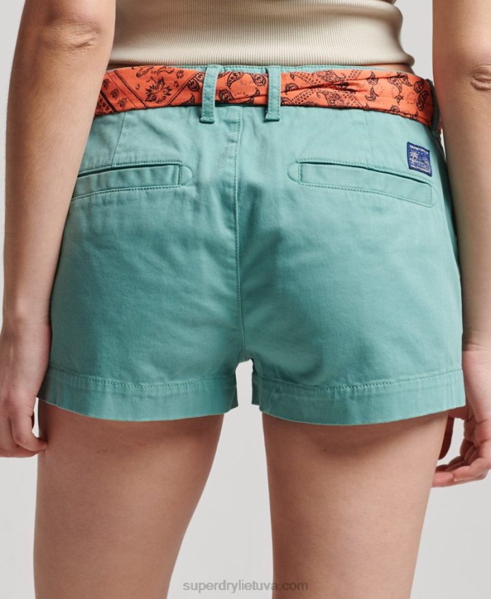 Superdry Chino Hot Shorts Green Women