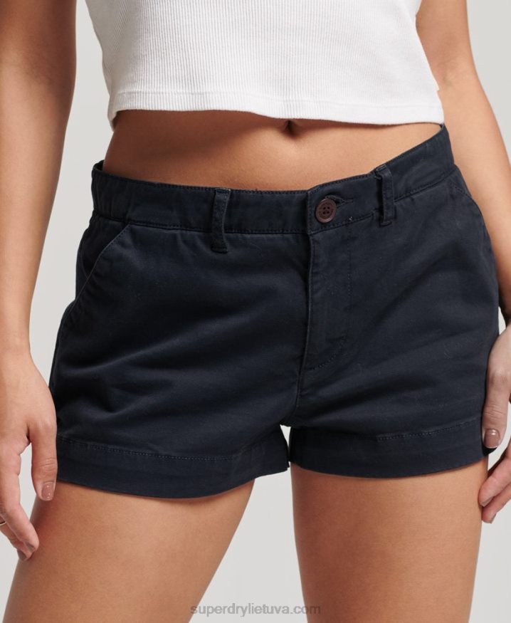 Superdry Chino Hot Shorts Navy Women