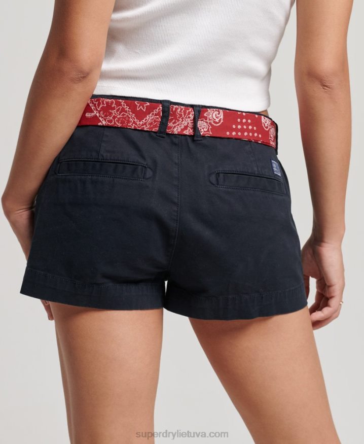 Superdry Chino Hot Shorts Navy Women