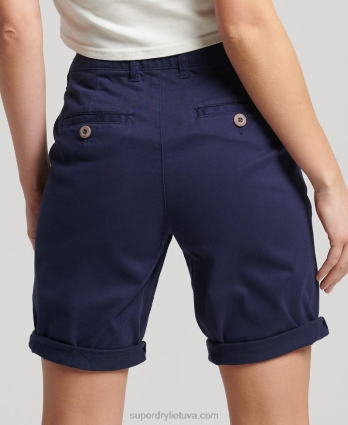 Superdry City Chino Shorts Navy Women