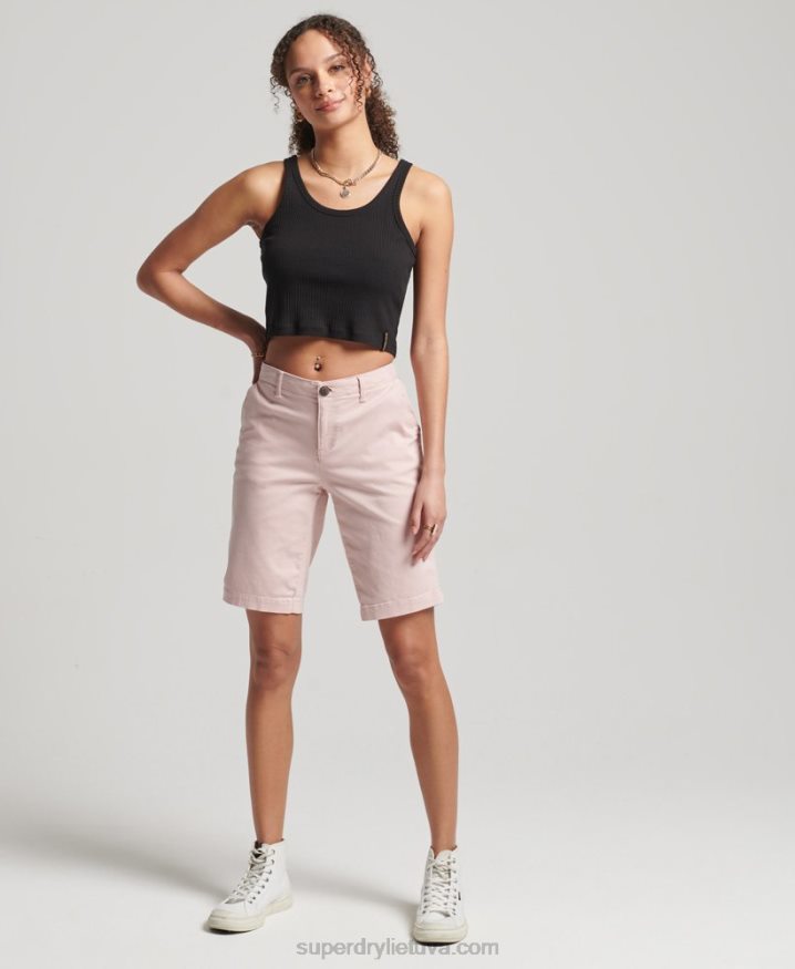 Superdry City Chino Shorts Pink Women