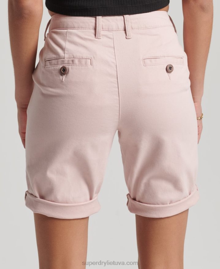 Superdry City Chino Shorts Pink Women