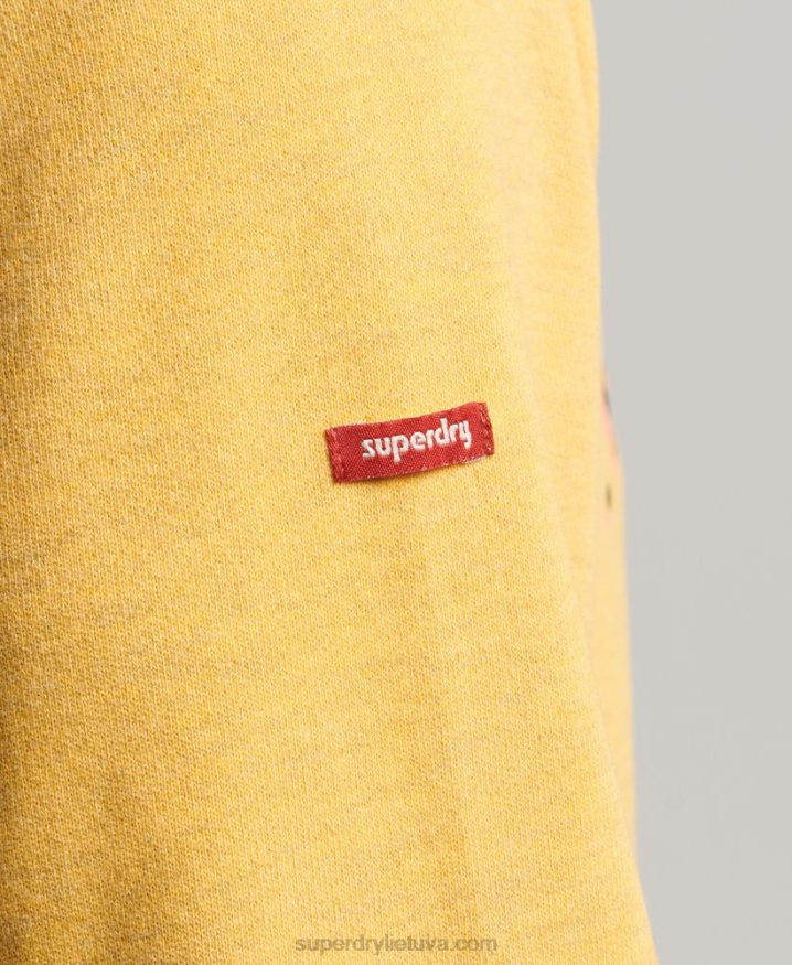 Superdry City Souvenir Crew Sweatshirt Yellow Men