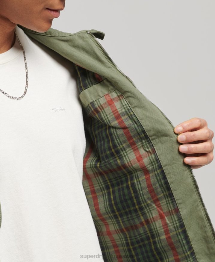 Superdry Classic Harrington Jacket Khaki Men