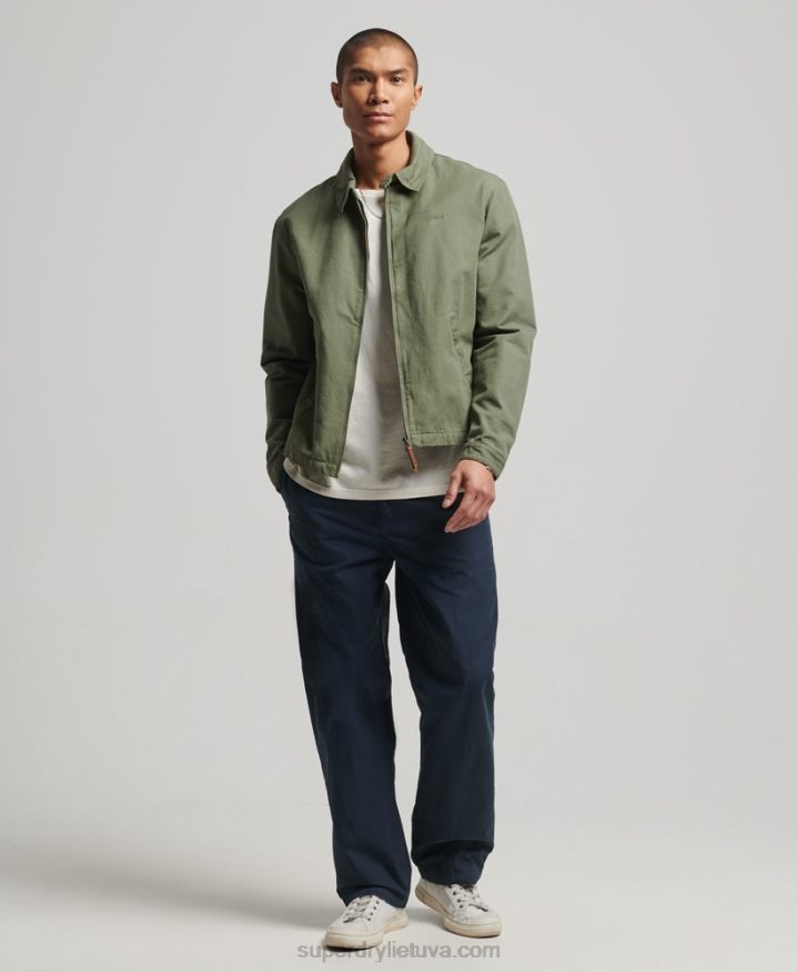 Superdry Classic Harrington Jacket Khaki Men