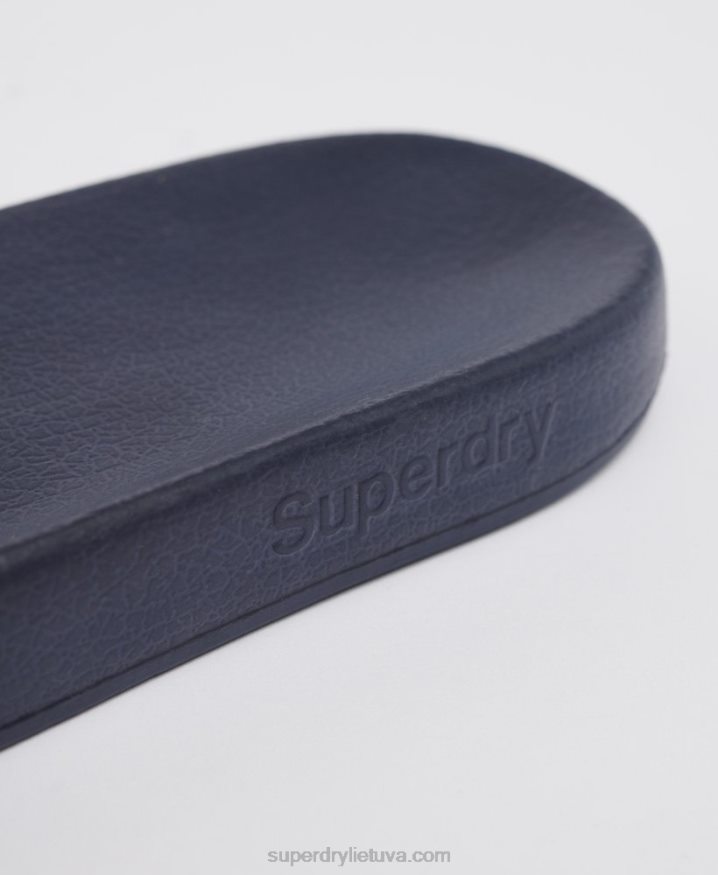 Superdry Classic Logo Sliders Navy Men