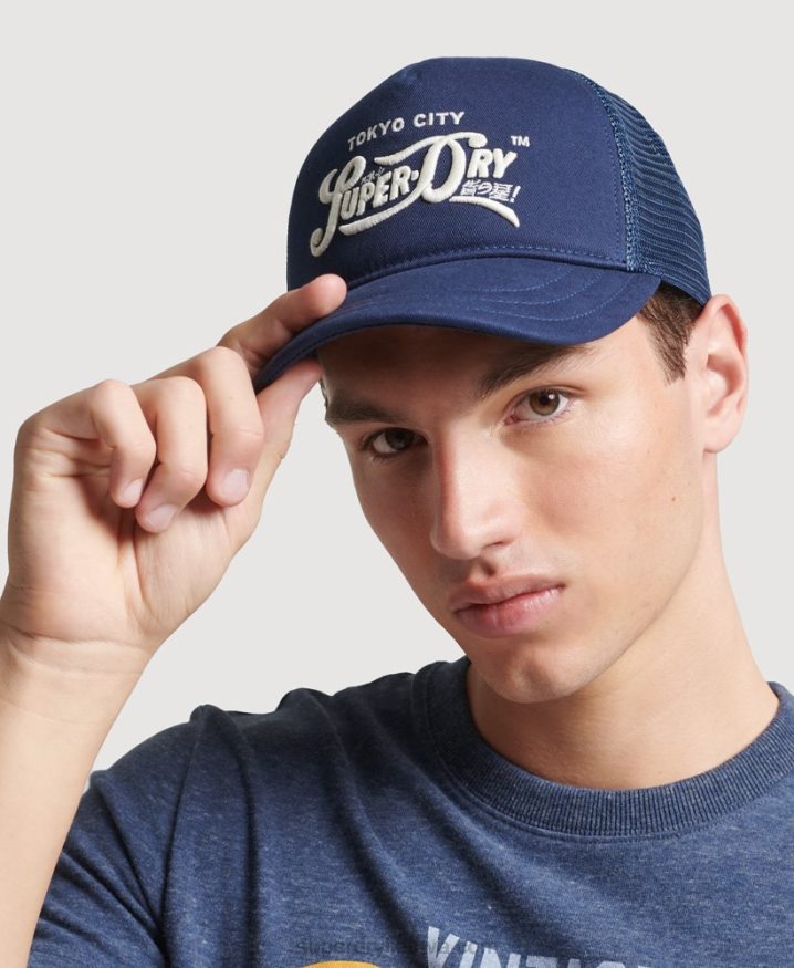 Superdry Classic Trucker Cap Dark Blue Men