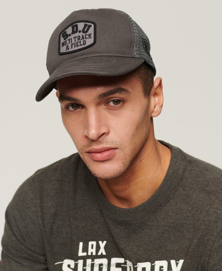 Superdry Classic Trucker Cap Dark Grey Men