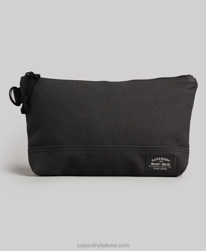 Superdry Classic Wash Bag Dark Grey Men