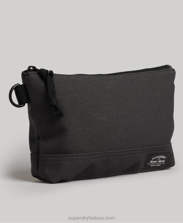 Superdry Classic Wash Bag Dark Grey Men