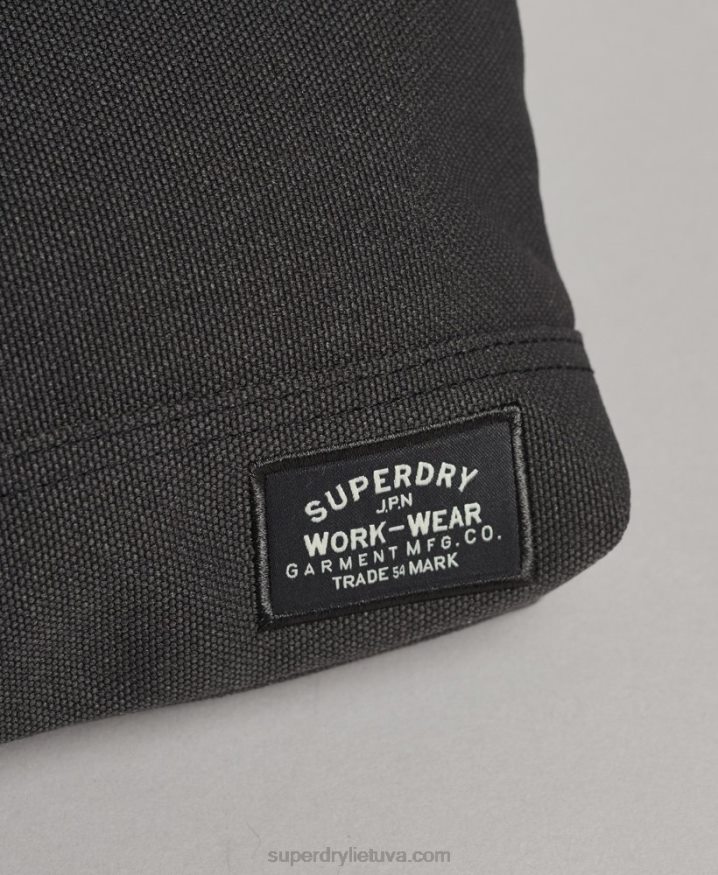 Superdry Classic Wash Bag Dark Grey Men