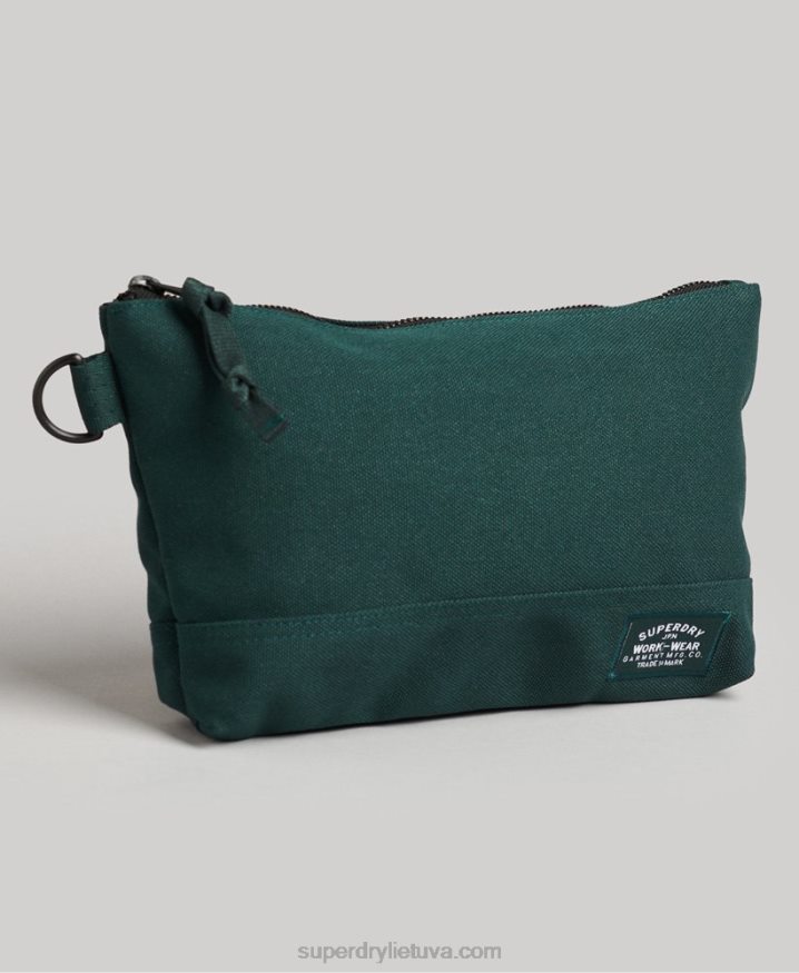 Superdry Classic Wash Bag Green Men