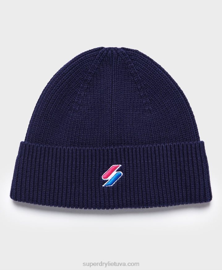 Superdry Code Beanie Navy Men