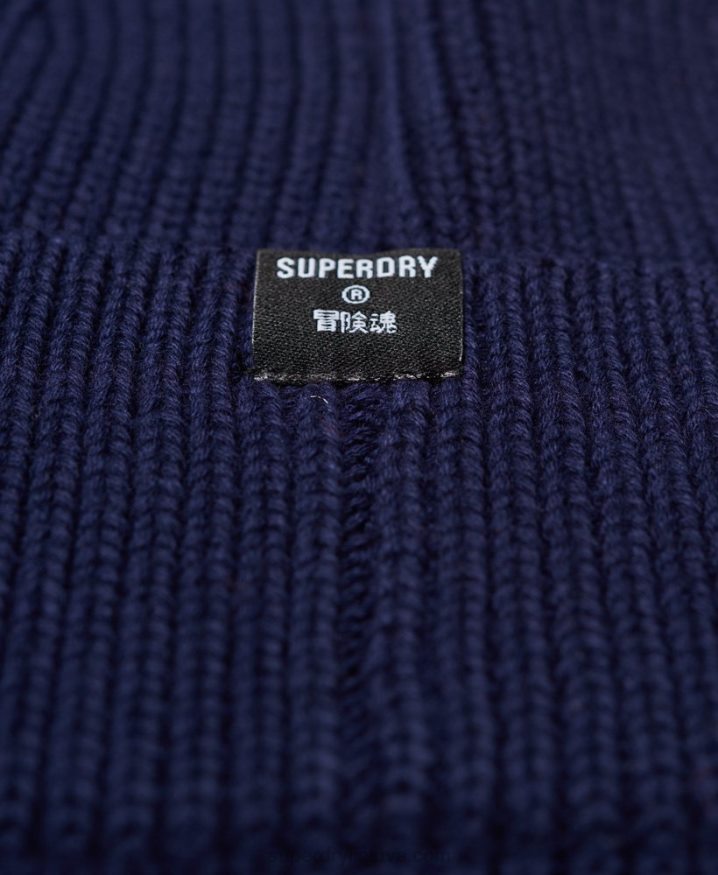 Superdry Code Beanie Navy Men