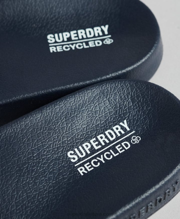 Superdry Code Core Pool Sliders Navy Men