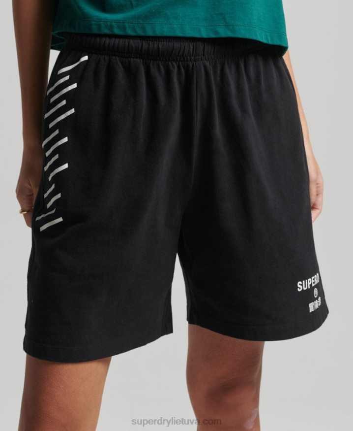 Superdry Code Core Sport Boy Shorts Black Women