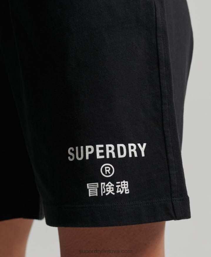 Superdry Code Core Sport Boy Shorts Black Women