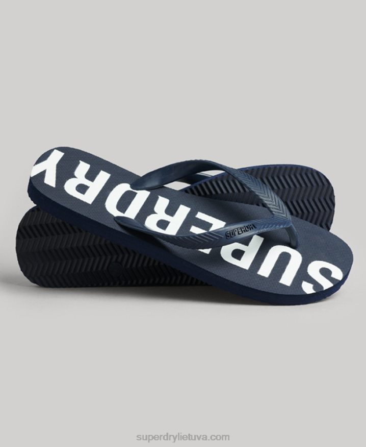 Superdry Code Core Sport Flip Flops Navy Men