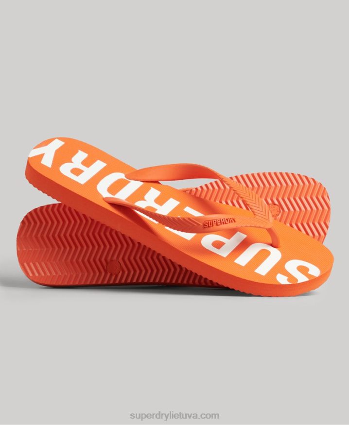 Superdry Code Core Sport Flip Flops Orange Men